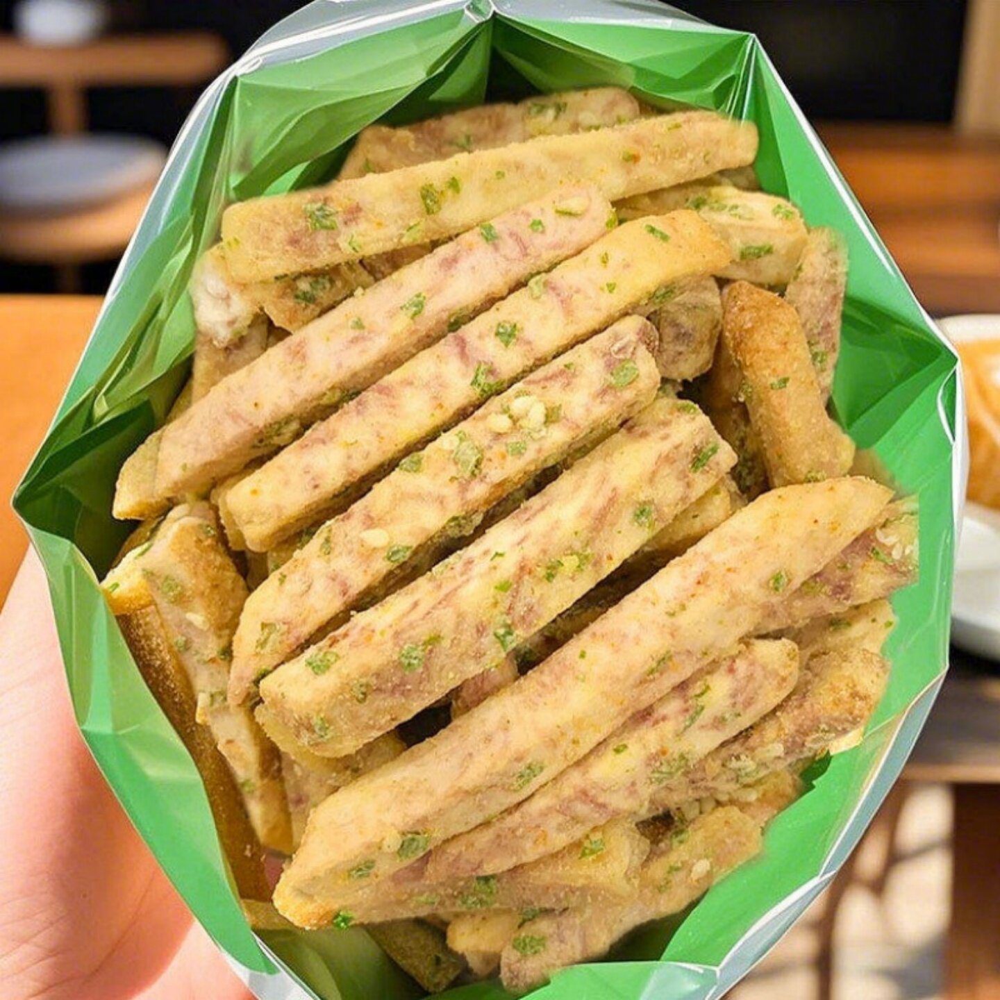 蟹黄味芋头条手工薯条原味海苔反沙芋头酥袋装追剧零食H好吃辣味