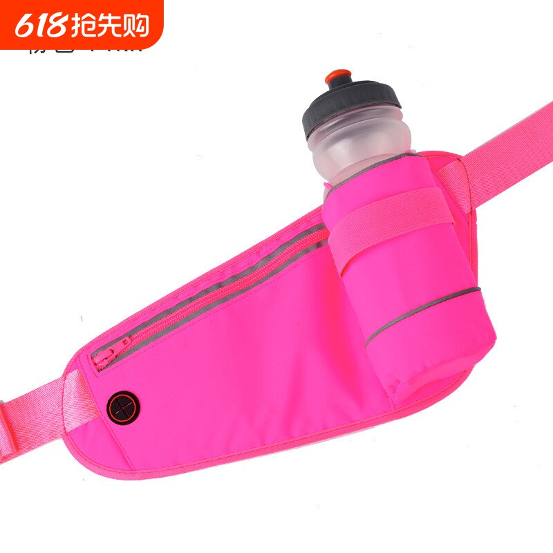 亚马逊多功能跑步腰包户外运动包大容量水壶袋发光条防水时尚腰包