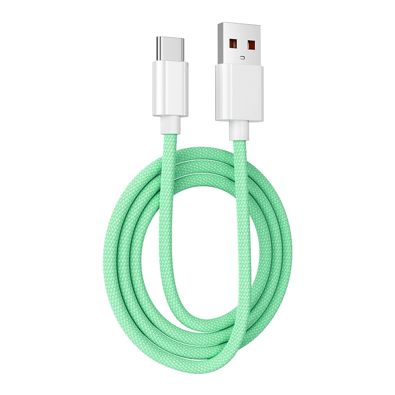 快冲冲typec100w炫彩线绿色1.0米1条装