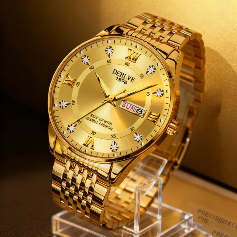 老人手表男士爸爸女款情侣表防水老年人学生石英表男款非机械表礼