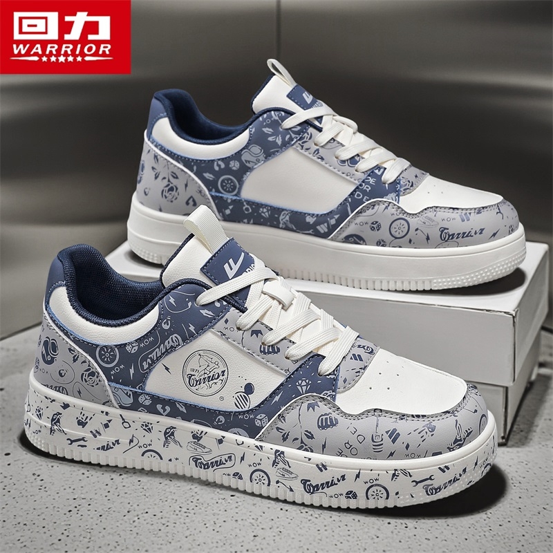 回力男鞋2025新款涂鸦印花休闲板鞋百搭潮流小众设计卡通板鞋