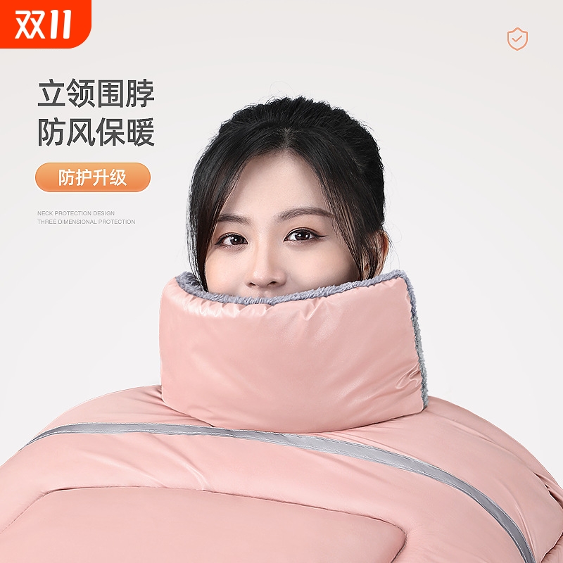 备美厂家直销电动车pu挡风被批发加绒加厚双面防水冬季保暖防风被