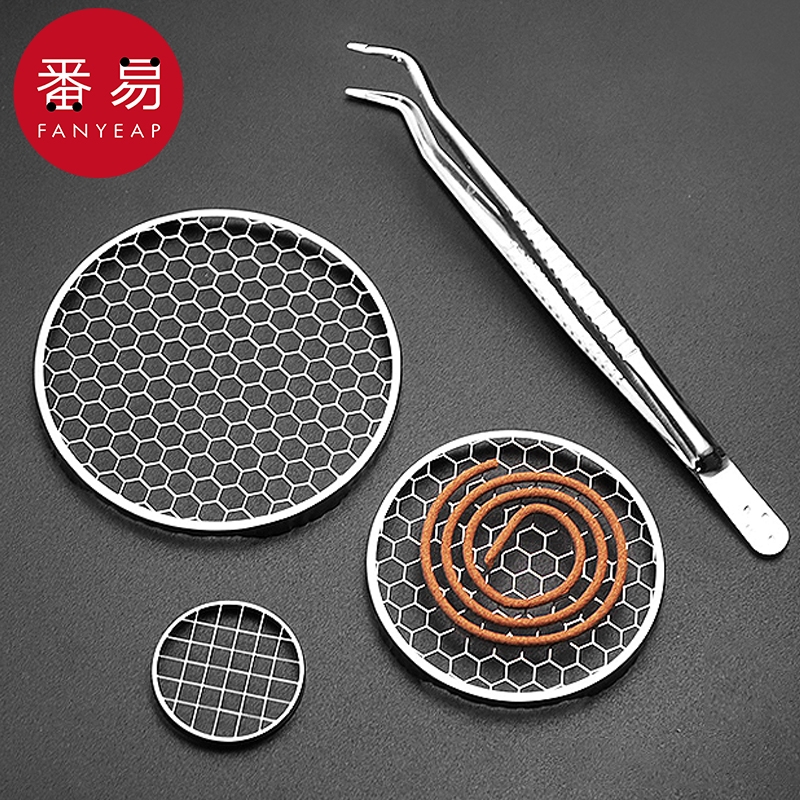 香炉防火垫A1pf0-盘香架支撑架檀香盘托金属盘香网架子家用