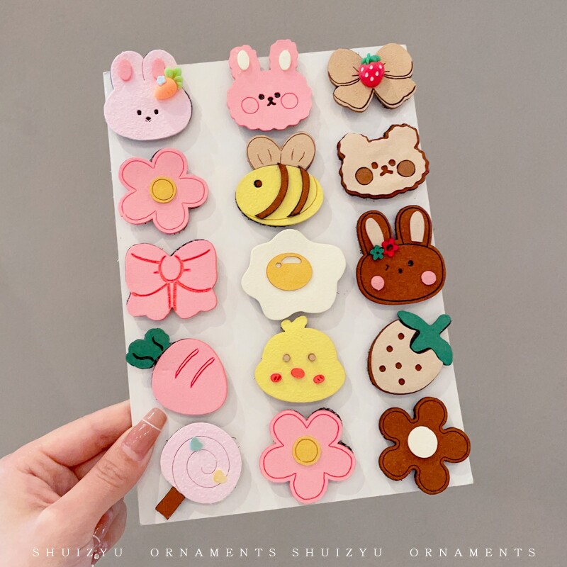 儿童卡通小女孩魔术贴碎发整理神器魔法贴头饰发粘宝宝发帖多规格