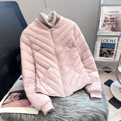 秋冬修身立领时尚内胆保暖棉服女