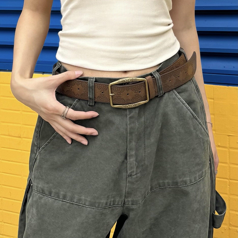 棕色压花腰带复古|211人收藏