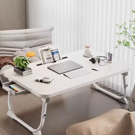 可升降宿舍床上家用小桌子笔记本电脑卧室简约可折叠可调节移动阅