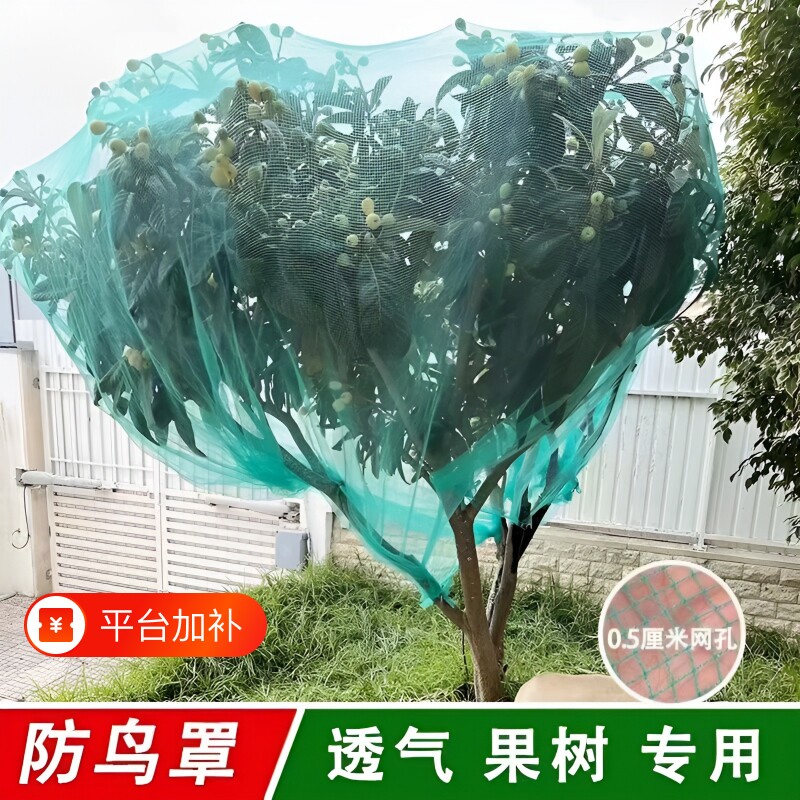 嘉宝果树防鸟罩防鸟围网网罩防鸟网果园樱桃树防冰雹网防护网盆景