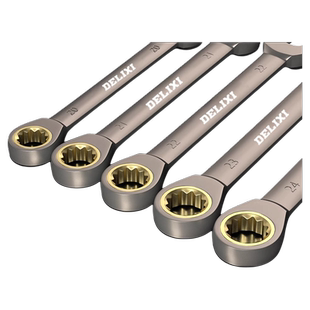 德力西两用快速棘轮扳手套装省力自动梅花开口13快轮万能工具大全