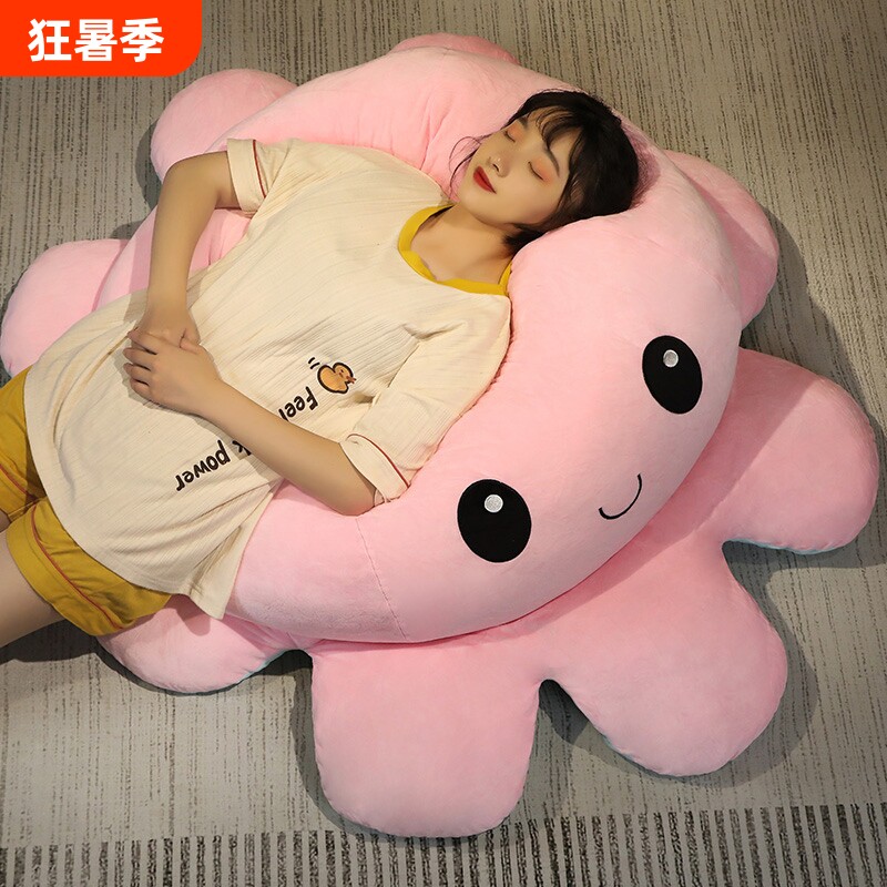 变脸超大章鱼翻面公仔玩偶抱枕睡觉八爪鱼儿童毛绒玩具女孩子礼物