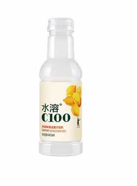 农夫山泉维C水溶100柠檬445ml*5瓶维生素饮料西柚血橙果味饮
