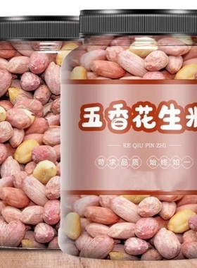 2026年新花生米2500克罐装蒜香五奶去壳熟坚果炒货零食下酒菜五香