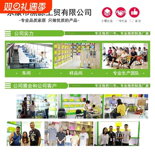 拖把家用一拖净大面积拖地带桶懒人免手洗吸水可拆换布 保洁专用