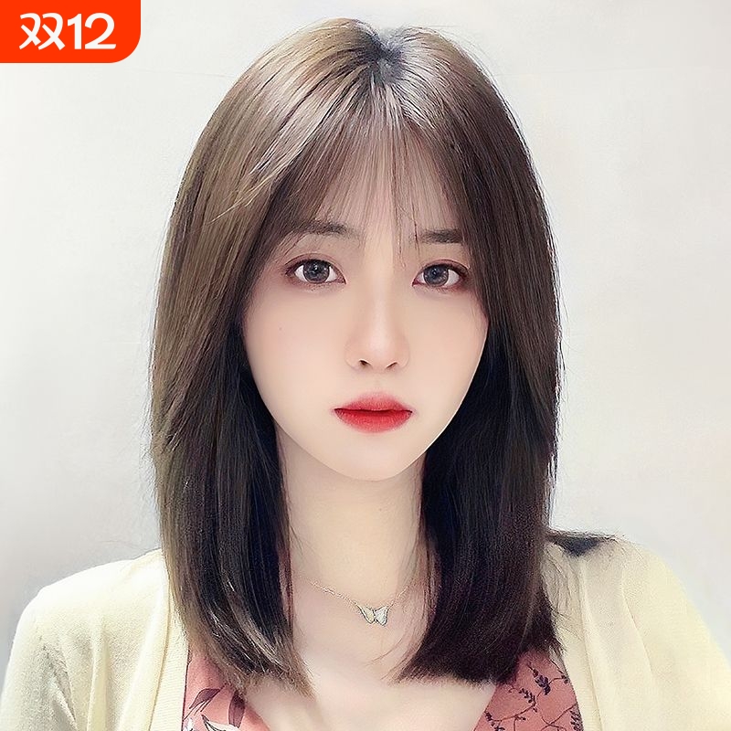 假发真发全真人发自然短发全头套