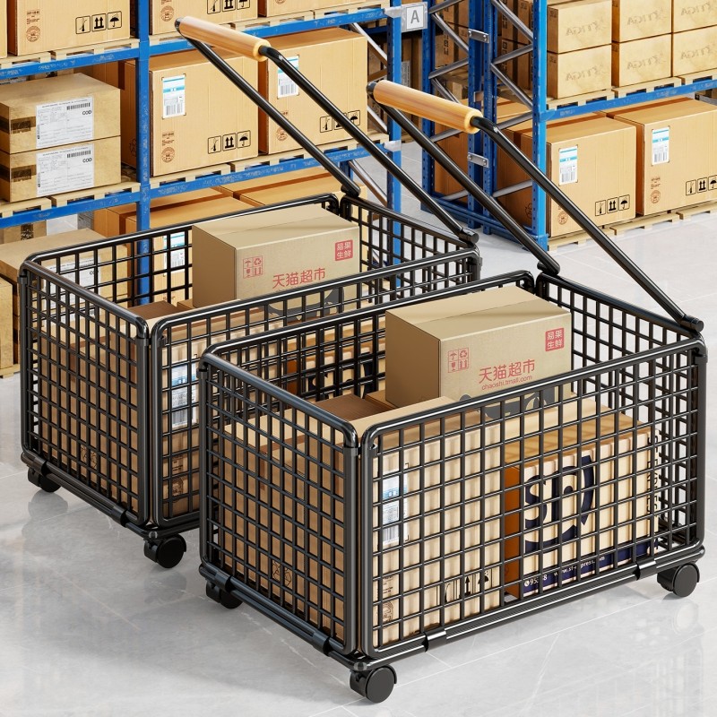 快递小拉车拉货车子家用老人便携拉杆购物车轻便买菜篮子取快递车