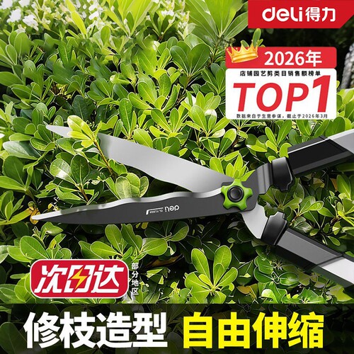 得力修枝剪园林专用大剪刀神器