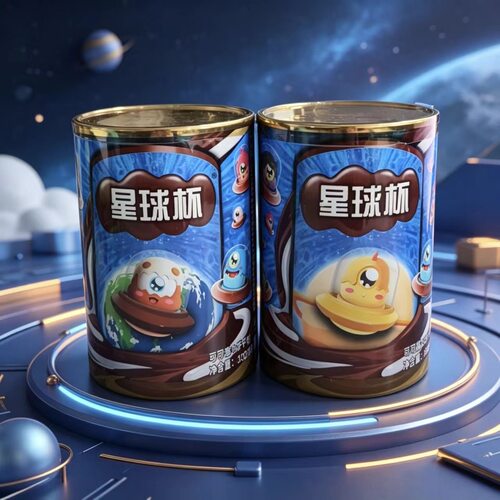 星球杯巧克力饼干粒牛奶巧克力脆筒代可可脂儿童零食散装桶装好吃