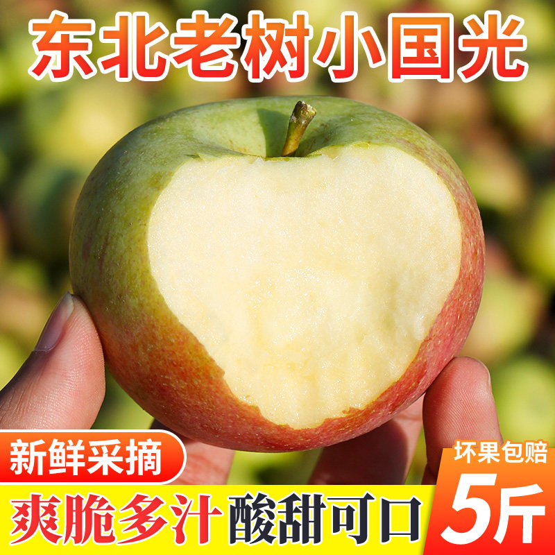 小国光苹果东北青苹果老树小苹果新鲜水果东北国光苹果包邮,水产肉类/新鲜蔬果/熟食,苹果,淘宝优惠券,粉丝福利购,淘宝优惠卷
