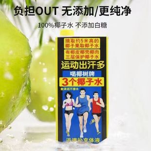 正宗椰树牌3个椰子水1升装 大瓶椰树牌椰子水敢承诺不掺水海南特产