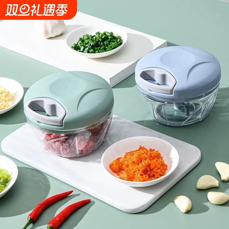 搅蒜器手拉式搅碎机捣蒜泥神器家用手动辅食打蒜器绞馅料理蒜蓉