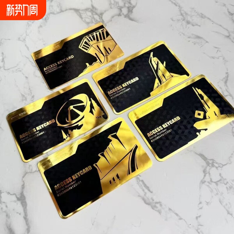 三角洲行周边黑金卡航天基地长弓溪谷房卡模型金属金属卡启动总裁