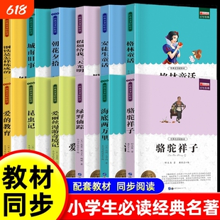 三四五六年级小学生必读经典儿童文学名著轻松读名师导读版青少年课外书国内国外世界名著儿童畅销书正版书籍昆虫记钢铁漂流鲁滨逊