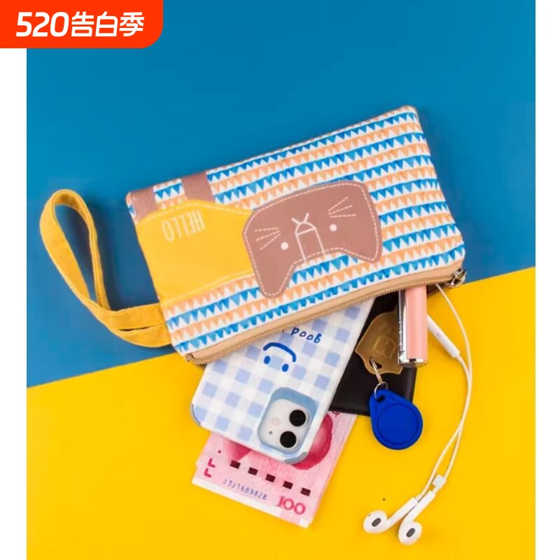 零钱包布艺女小钱包迷你手拿包帆布学生简约韩版放零钱钥匙手机袋