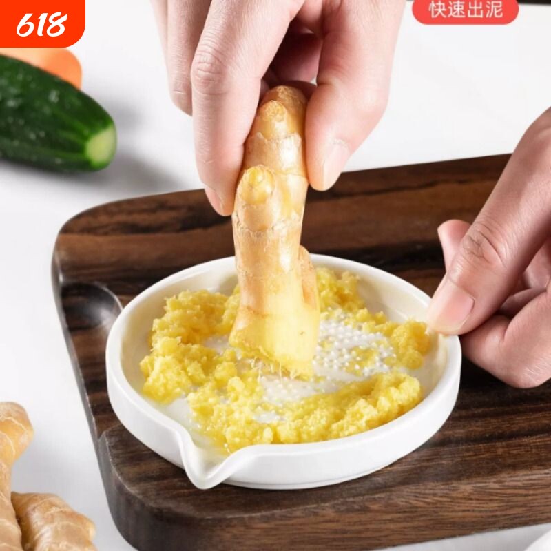 姜泥蒜泥研磨器陶瓷磨蒜蓉神器手动捣蒜蓉姜末少量宝宝辅食粉碎器