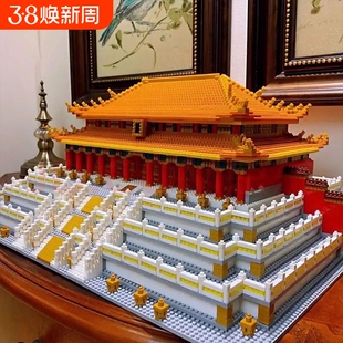 故宫太和殿榫卯积木玩具益智拼装拼图成人版中国建筑模型2026新款