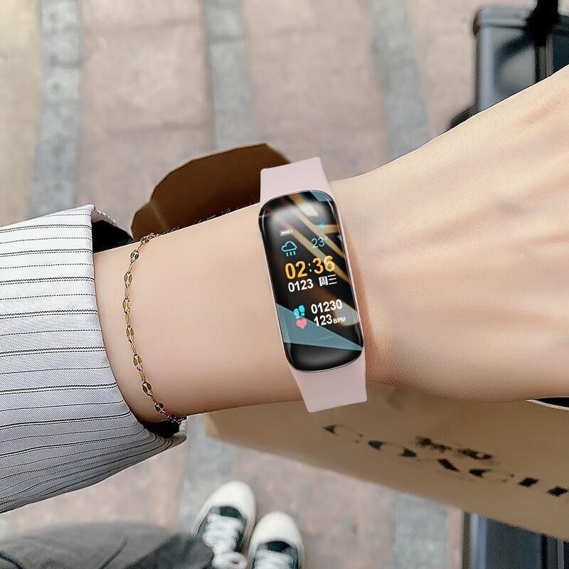 铭胜酷智能手环男女通用睡眠运动监测心率血压心跳血氧多功能情侣手表