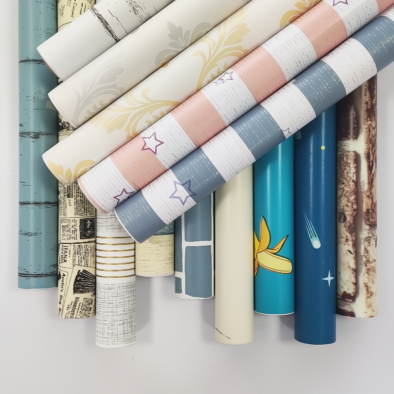 墙纸自粘卧室翻新壁纸