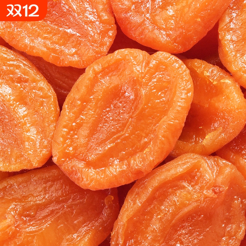 大杏干金杏干杏肉果脯果干零食甜新无核杏脯蜜饯黄杏条一颗红杏