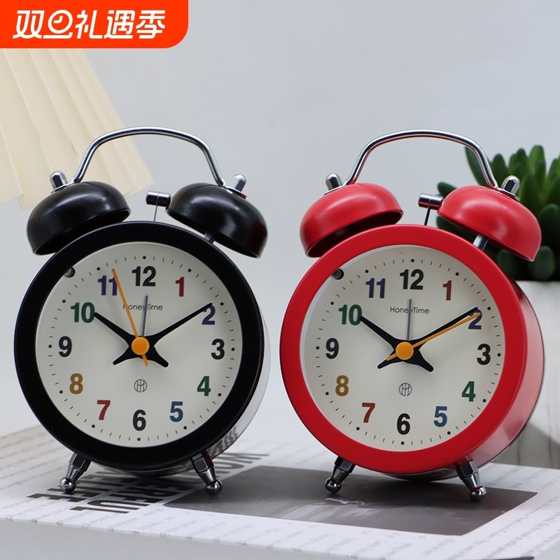 起床神器小闹钟强力叫醒学生用儿童初中生专用高中生大音量表闹铃