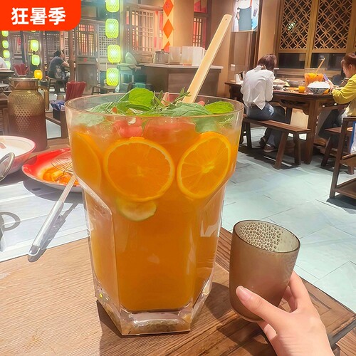 超大啤酒杯网红4升巨型特大号酒杯4000ml大容量今晚就这一杯单层