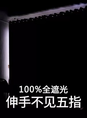 反光窗帘遮光挂钩式短款遮光布内衬强遮光隔热老式简易挂绳挡光用