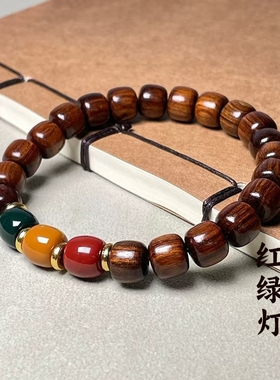 新中式经典木质手串木竹节节高手链复古古风情侣手饰转运珠男女