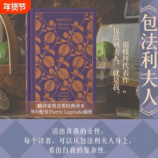 包法利夫人企鹅布纹经典 福楼拜著 周克希译 包法利夫人同样是21世纪女性的写照 陷于被污名 外国小说书籍 上海译文出版社