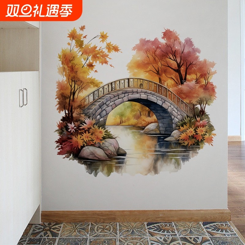 全新升级款03温馨客厅卧室床头走廊玄关背景装饰家居美化自粘墙贴