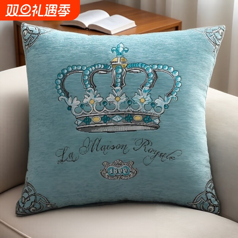 雪尼尔抱枕床头靠垫床上靠背垫客厅沙发靠枕抱枕套腰枕座椅靠背枕