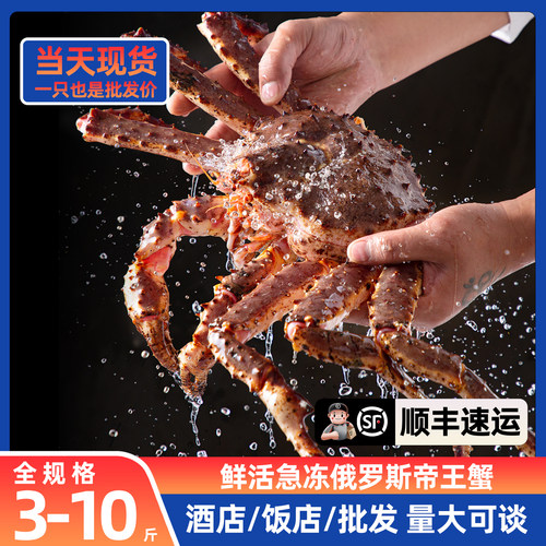 活冻俄罗斯帝王蟹鲜活速冻包肥