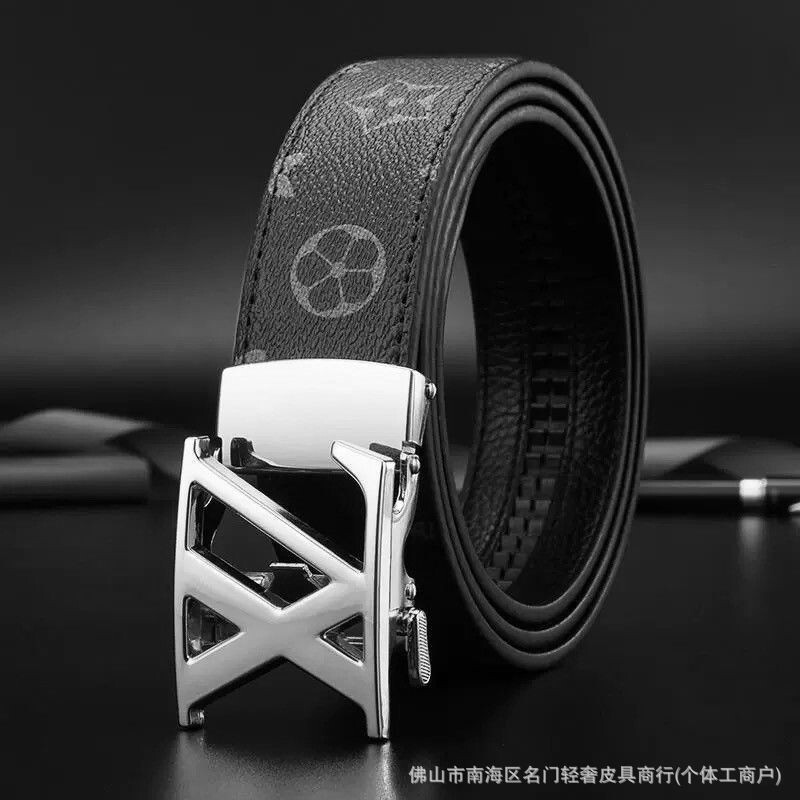 LVАFGН字母百搭耐用休闲自动商务潮流牛皮裤带新款腰带男士皮带