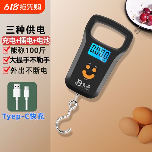 龙蓓家用手提电子秤可称100斤