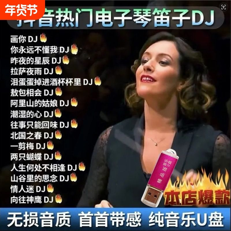 电子琴笛子架子鼓dj合奏曲车载音乐u盘抖音同款无损高品歌曲