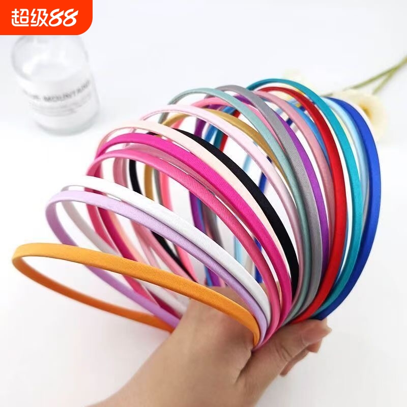 10mm糖果彩色带齿发箍diy手工制作发饰材料蝴蝶头箍儿童饰品配件
