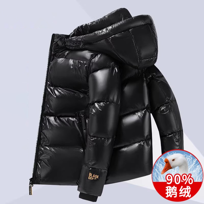 2025冬季新款高端爆款黑金鹅绒服男士加厚保暖羽绒面包服外套防风