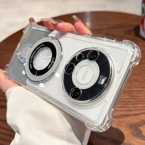 适用华为mate80手机壳新款气囊防摔mate80promax磁吸支架Pro带镜头膜全包mate60Pro高级mt50硅胶套40简约外壳