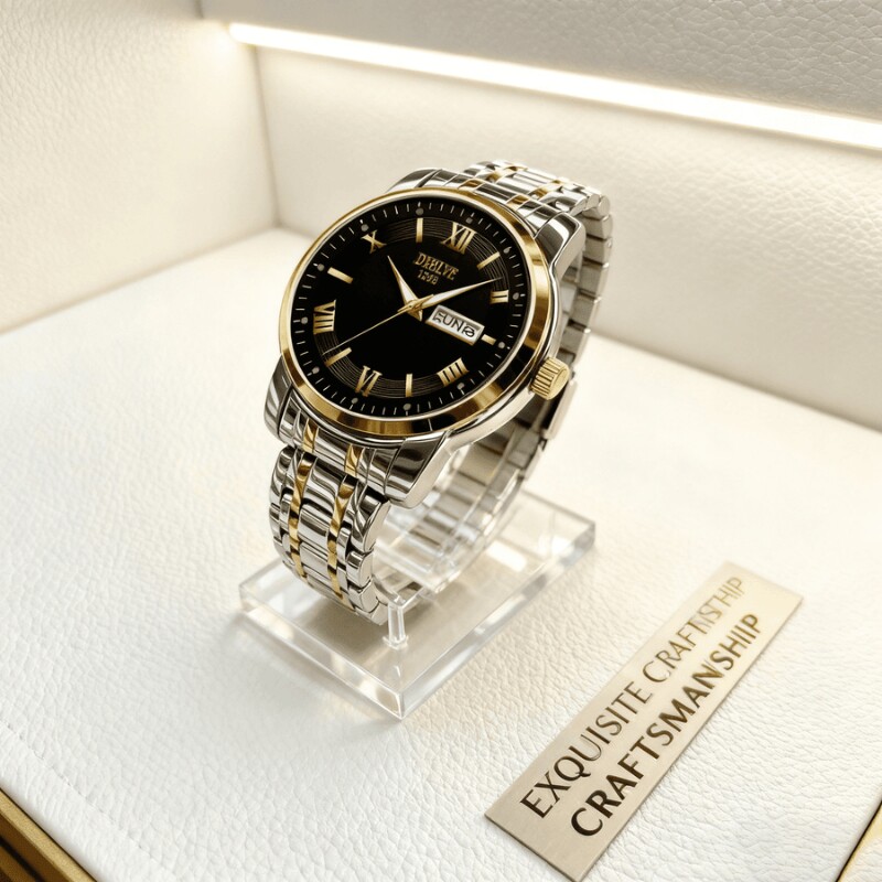 老人手表男士爸爸女款情侣表防水老年人学生石英表男款非机械表礼