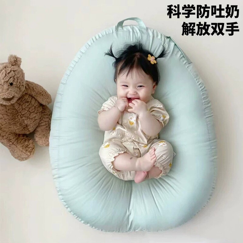 跨境热销哺乳哄娃神器婴儿床中床斜坡垫躺喂枕宝宝枕头喂奶斜坡枕