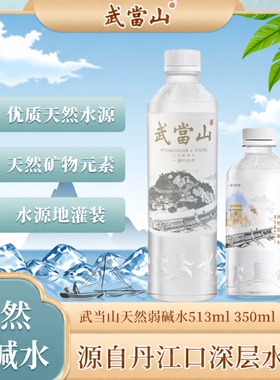 武当山天然弱碱水【PH≈7.5】513mL*24瓶
