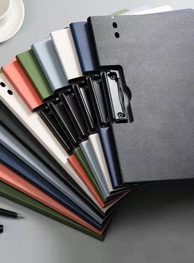 A4文件夹板夹资料夹多功能横版写字板书垫板文具办公用品试卷整理神器讲义夹合同档案黑色夹子纸张考试秘书